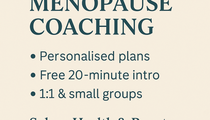 Wellness menopause coaching weston super mare